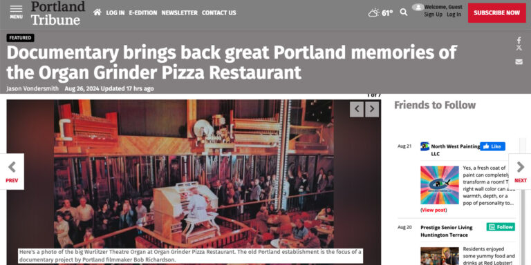 Portland Tribune Article about the Project