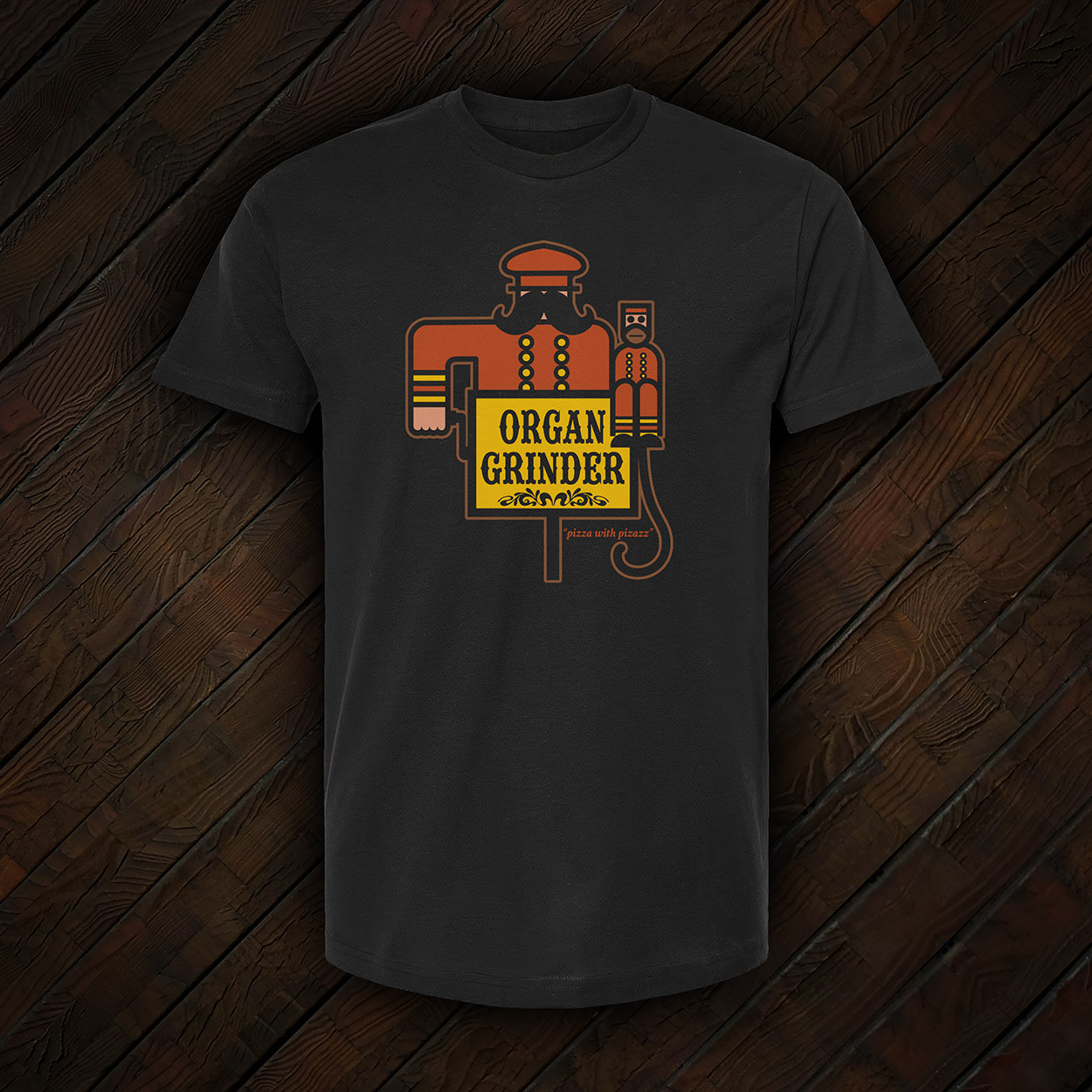 Organ Grinder T-Shirt – Men’s / Unisex – Black
