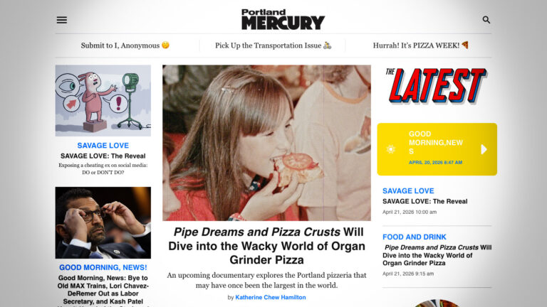 Portland Mercury: “Pipe Dreams and Pizza Crusts” Will Dive into the Wacky World of Organ Grinder Pizza